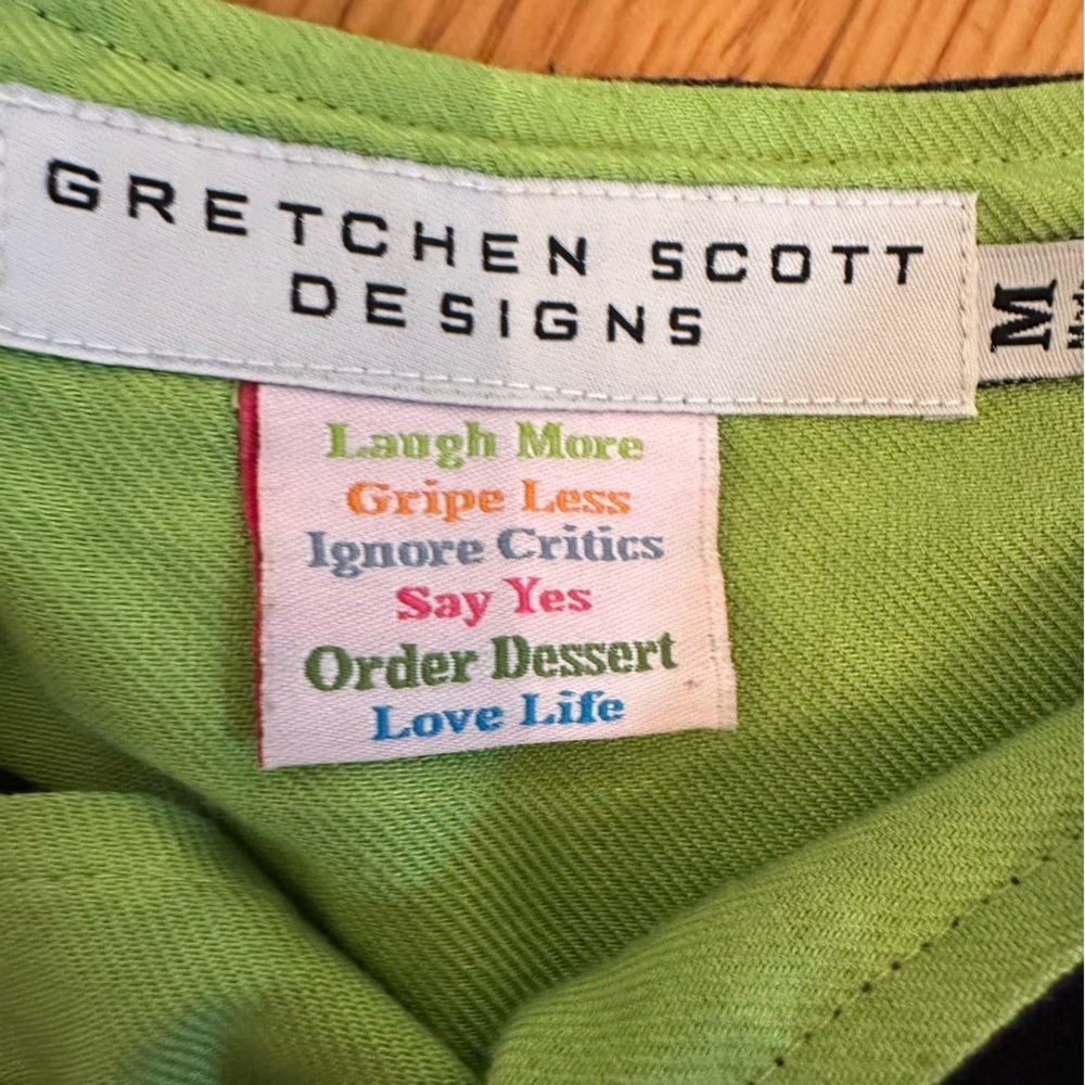 Gretchen Scott Designs Dress 3/4 Sleeve, Size Medium (j5) - Picture 9 of 11